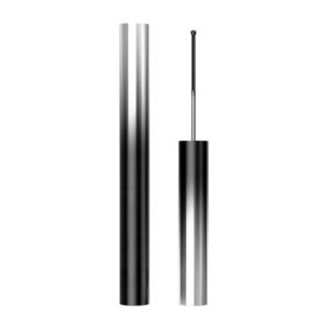 Waterproof Iron Wand Mascara for Fine Short Eyelashes, Black, Metal Wand, Smudge-Proof, Curling and Long Lasting, No Flaking, No Clumping, All-Day Wear