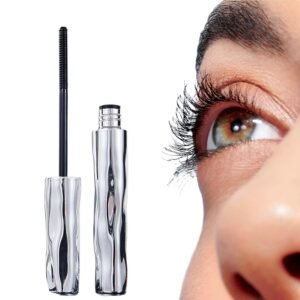 Ultra-Fine Lengthening Waterproof Quick-Dry Mascara,  New Waterproof Quick Drying Curling Mascara, Iron Wand Mascara  Curling Eyelash Long Lasting Smudge Proof No Flaking (1PCS)